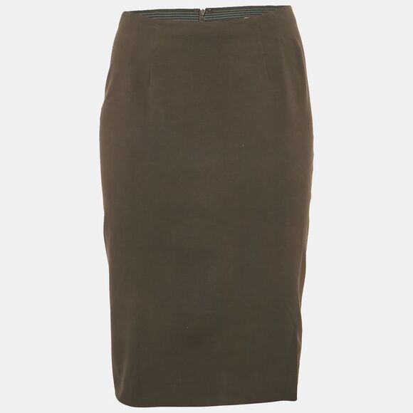 M Missoni Brown Jersey Pencil Skirt M